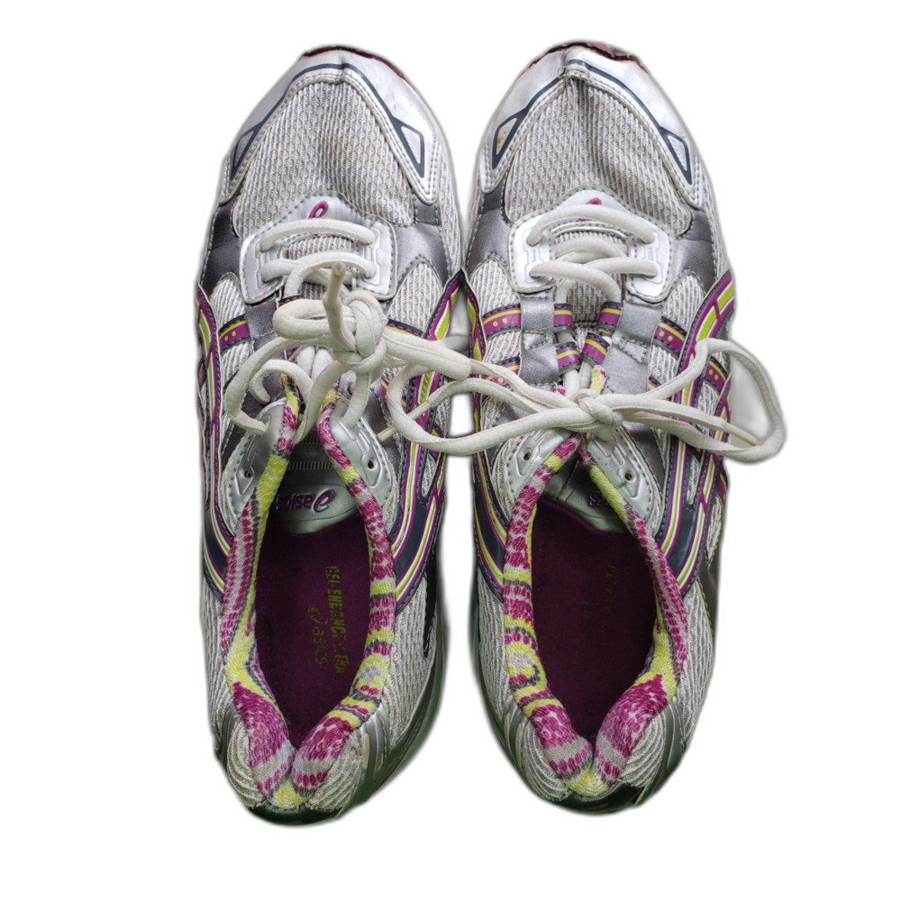 ASICS T05CQ Running Sneaker Gel-Enhance Ultra White Purple Womens 9